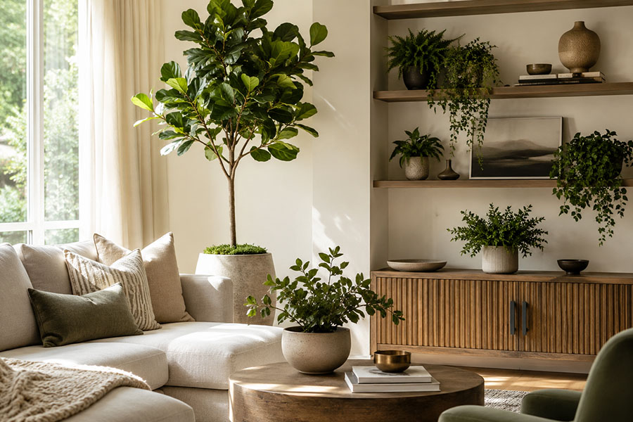 How to style artificial plants in home decor