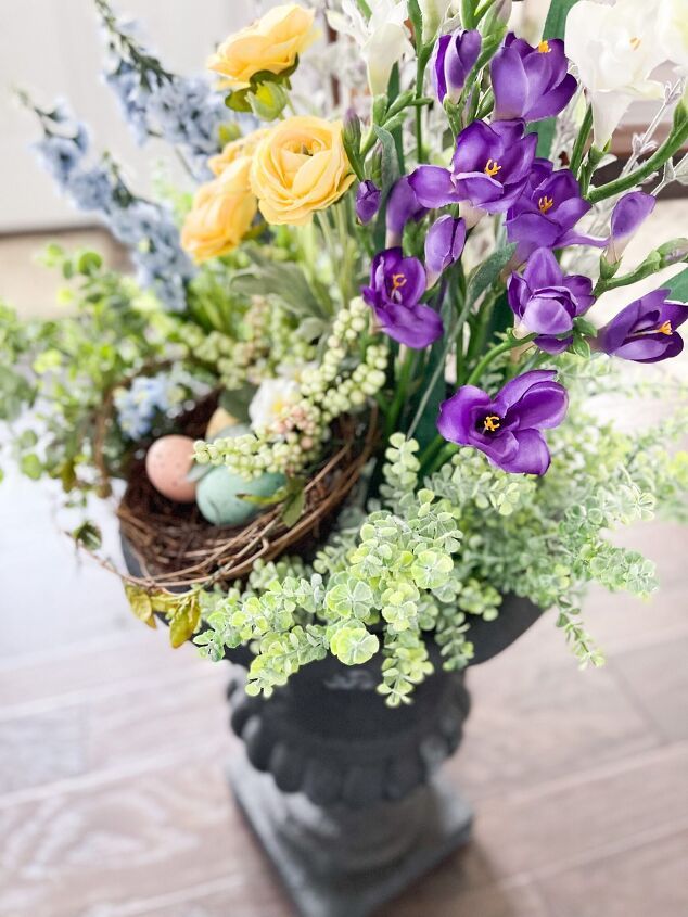 what to use to fill an outdoor planter with artificial flowers