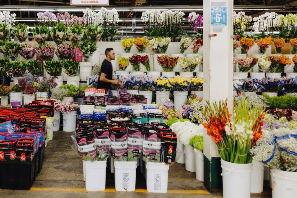 Local flower shop limited selection