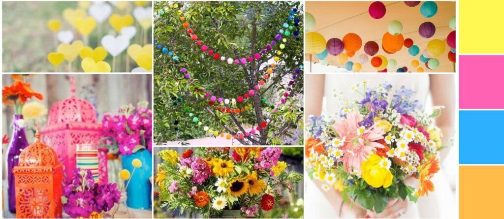 Garden party color palettes