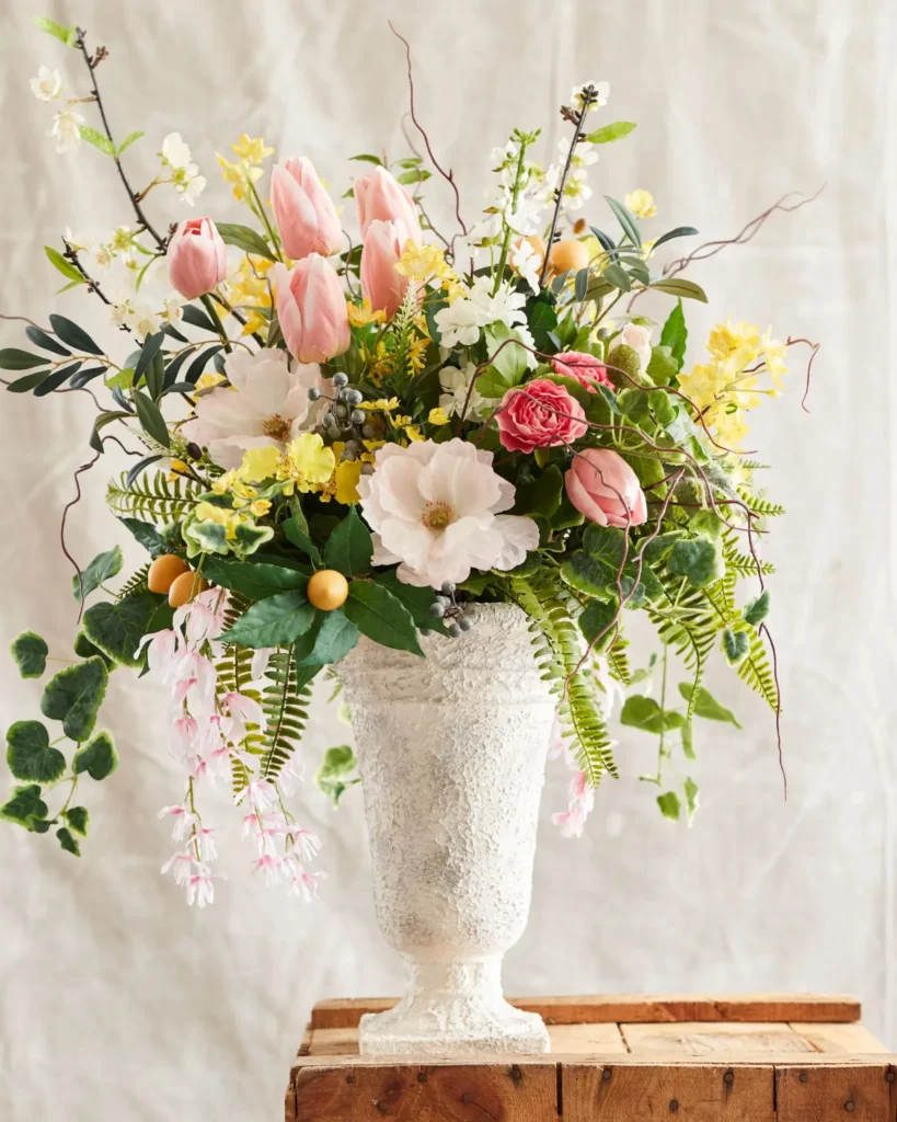 Interior Design with Artificial Blooms
