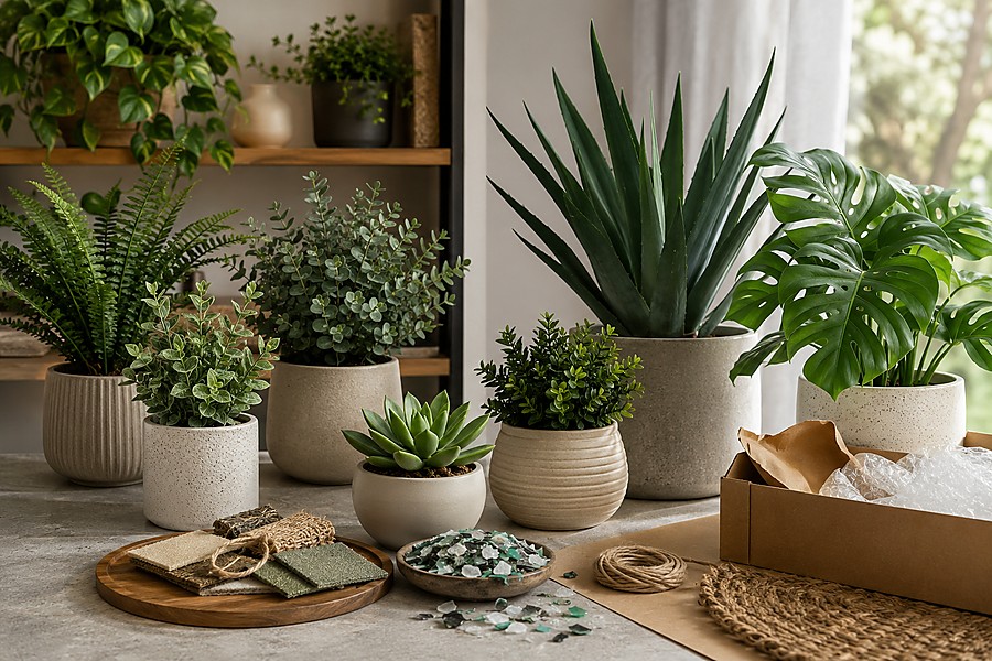 Eco friendly artificial plants for sustainable home decor choices