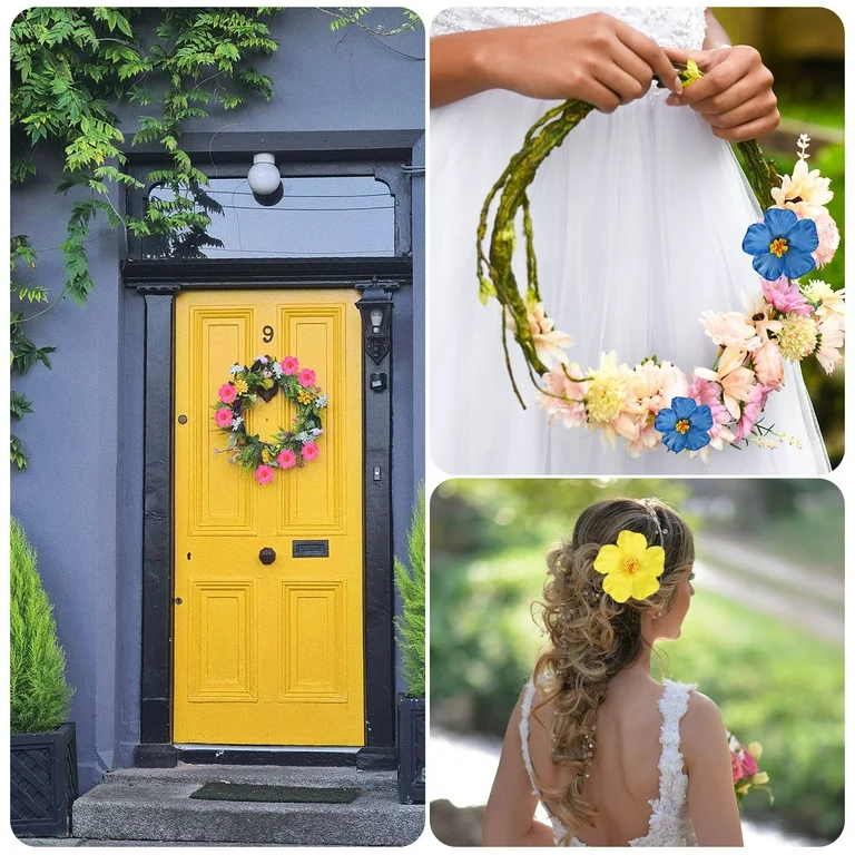 Clip-On Artificial Flowers for Home Styling