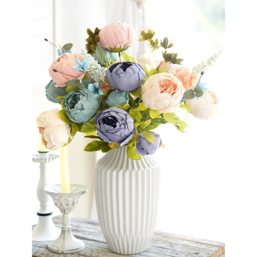 artificial flowers diy arrangement at home