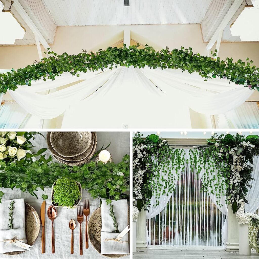 Faux Greenery Garlands and Stems for Wall Décor