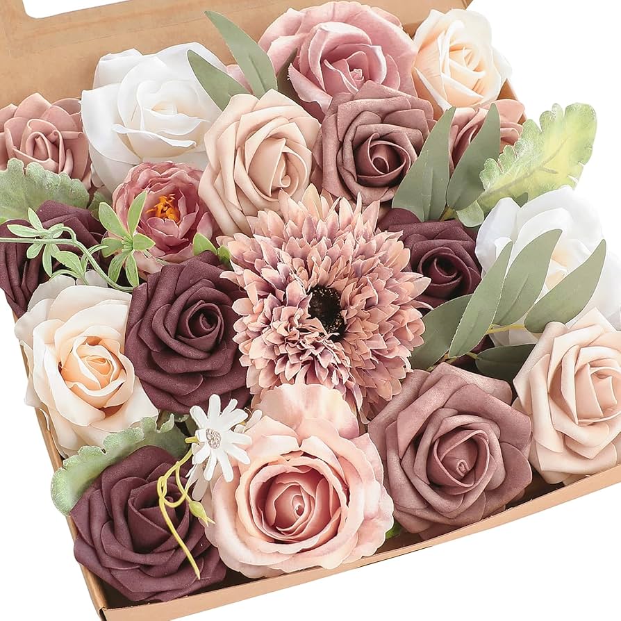 mismatched colored florals clashing in style