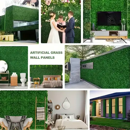 buy faux greenery wall online