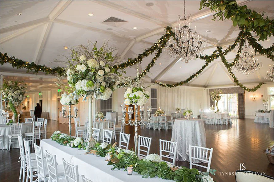 floral and greenery garland combo decor