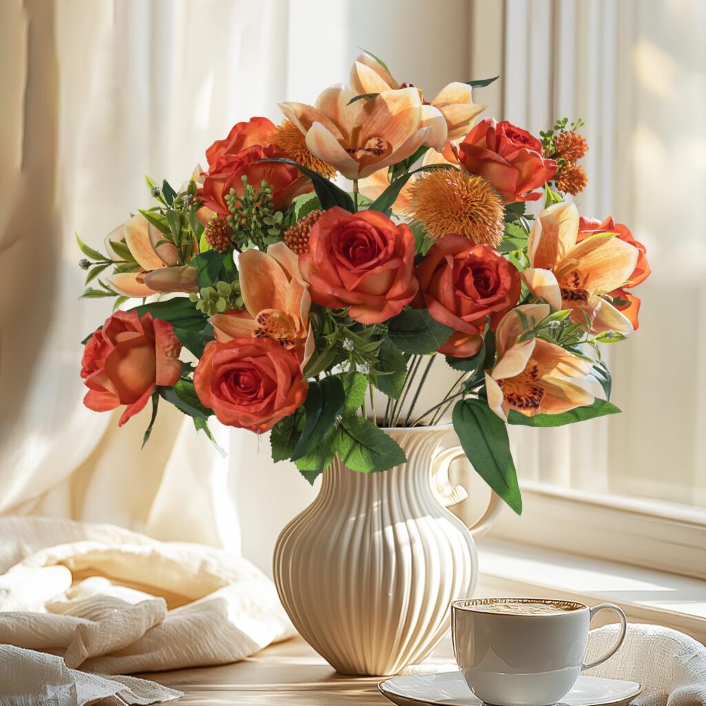 high-quality faux flowers