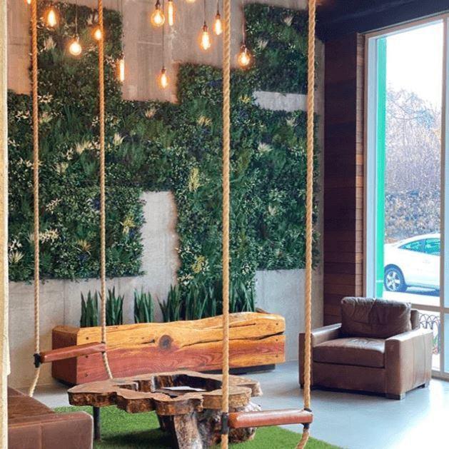 real customer faux greenery decor