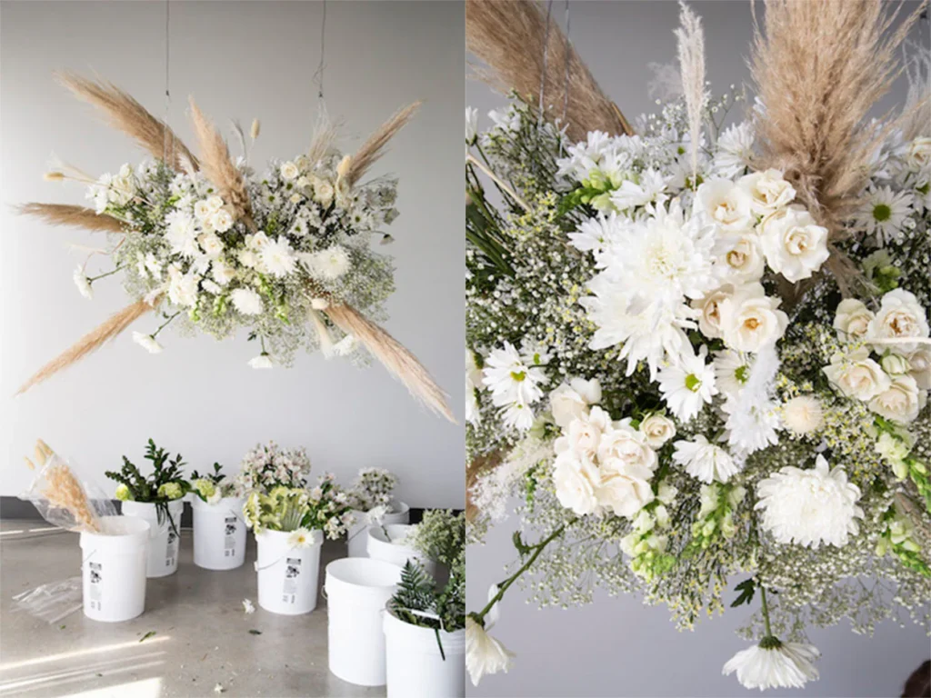 reuse faux flower installations to maximize ROI