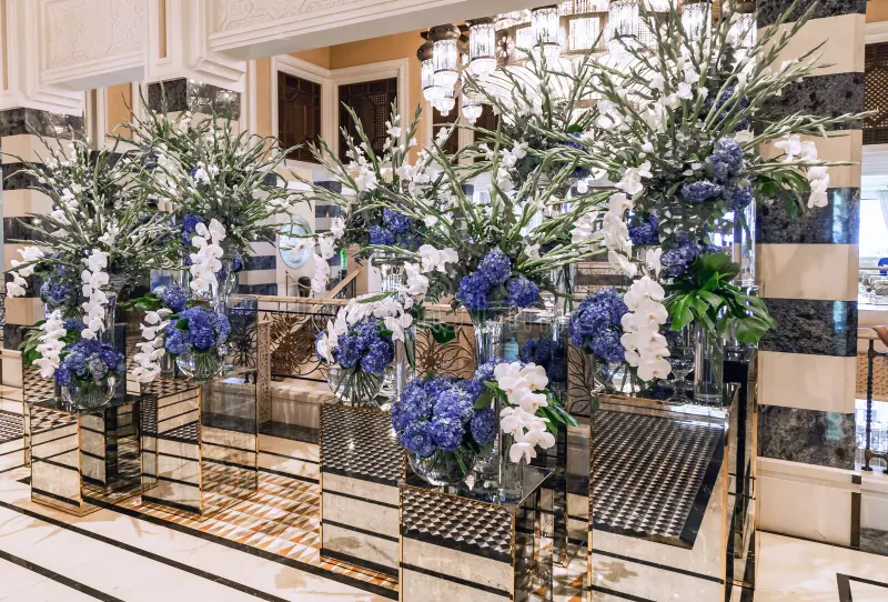 Dubai Resort Artificial Flowers for Hotels Décor