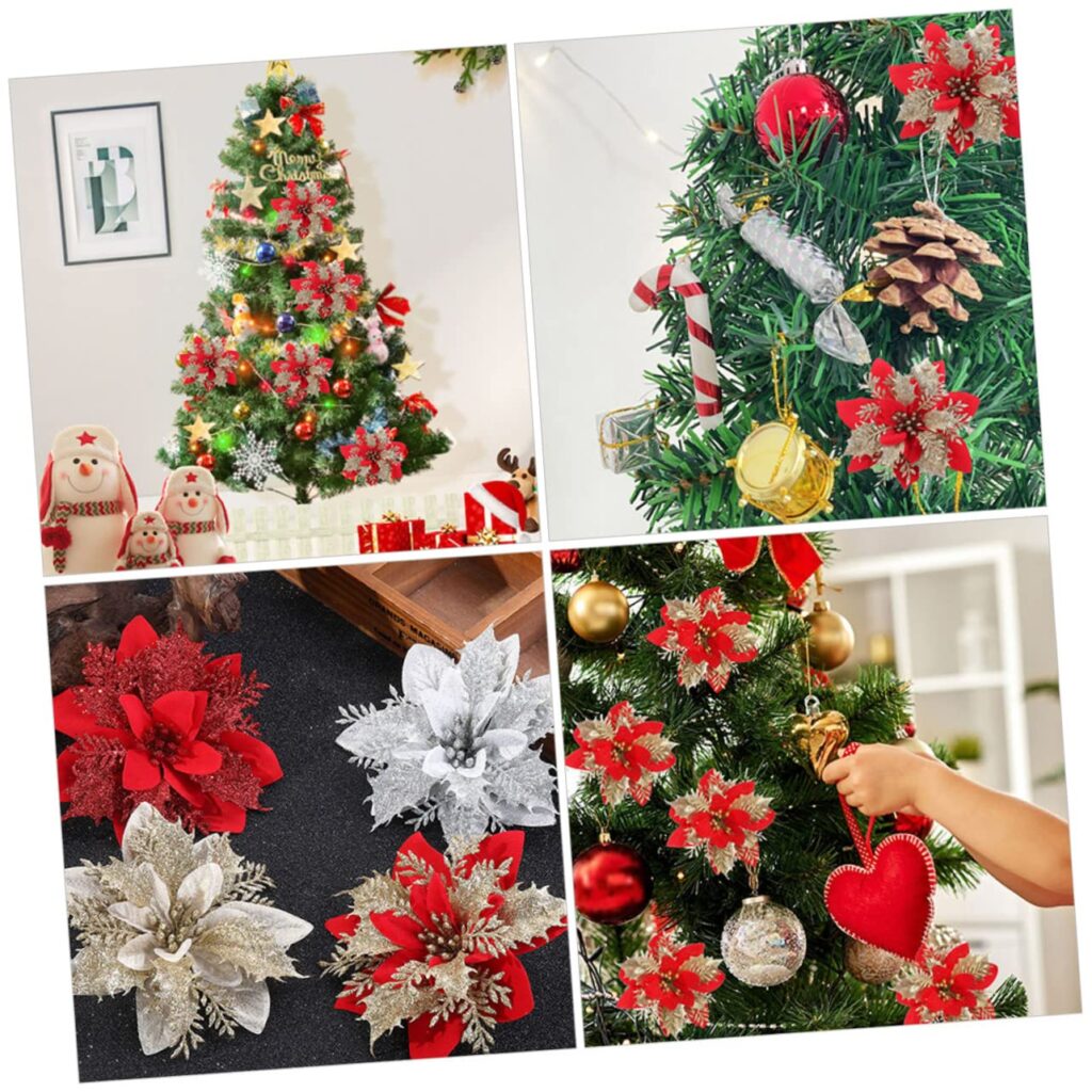 Weather-Resistant Artificial Flowers for Christmas