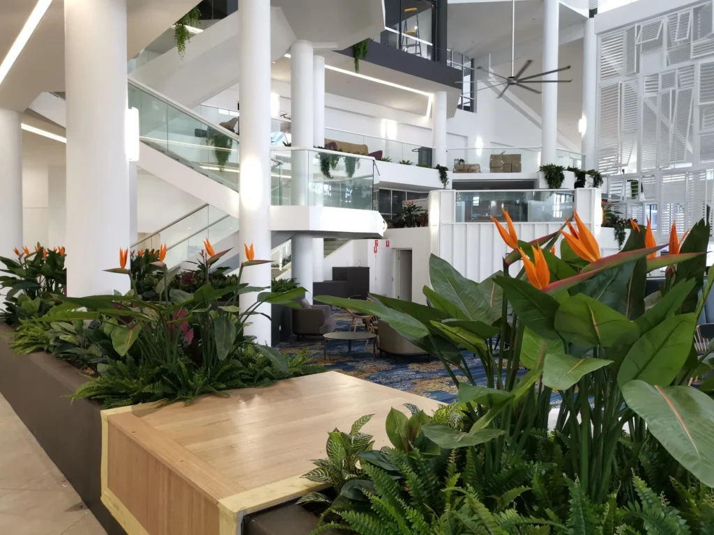 best outdoor UV artificial plants for hotels and retail spaces