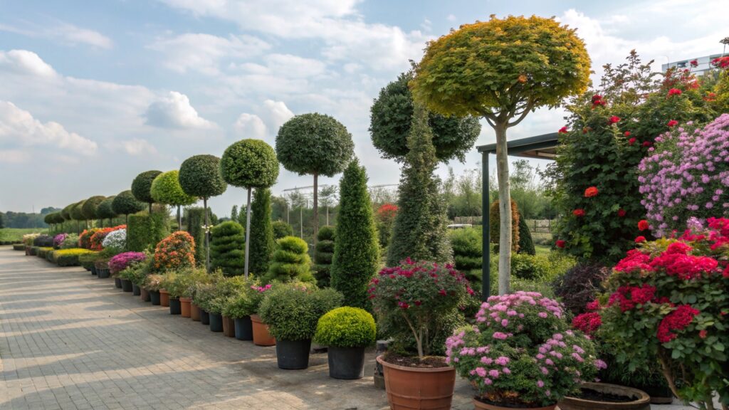 prevent artificial plants from fading outdoors retail display