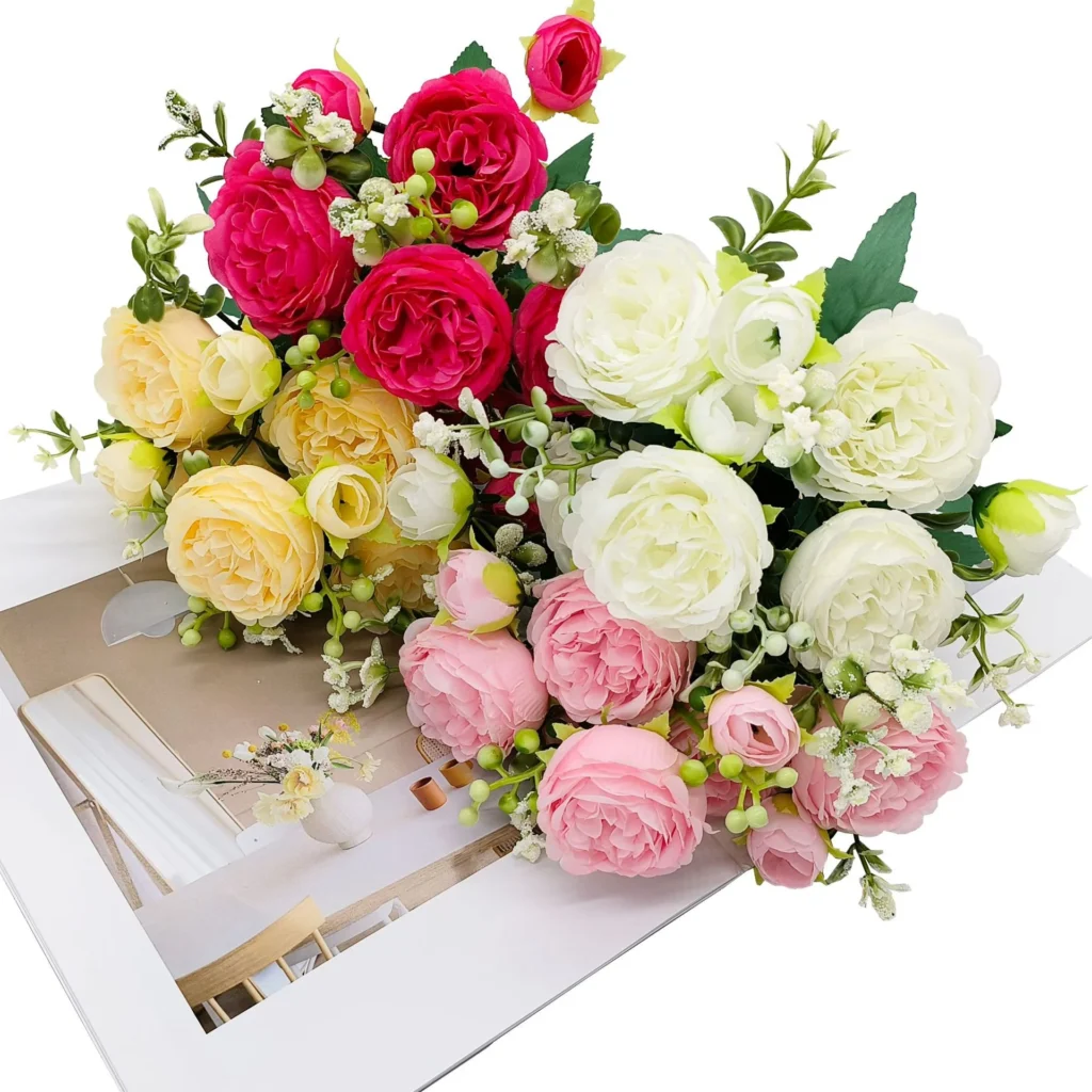 realistic artificial flowers wholesale arrangement