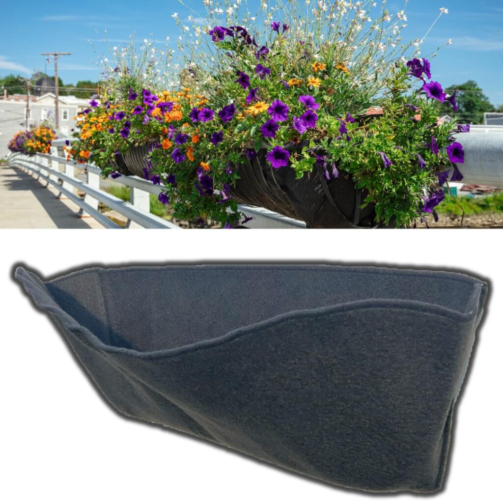 fake flower planter drainage liners geotextile salt-air control