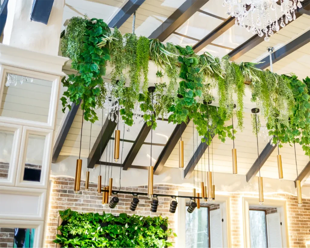 Blending Faux with Live Plants