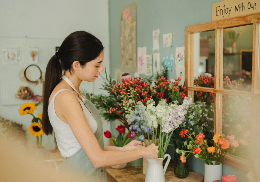 negotiation with wholesalers for artificial flowers