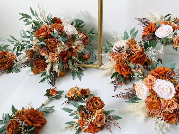 silk flower bouquet kits for weddings
