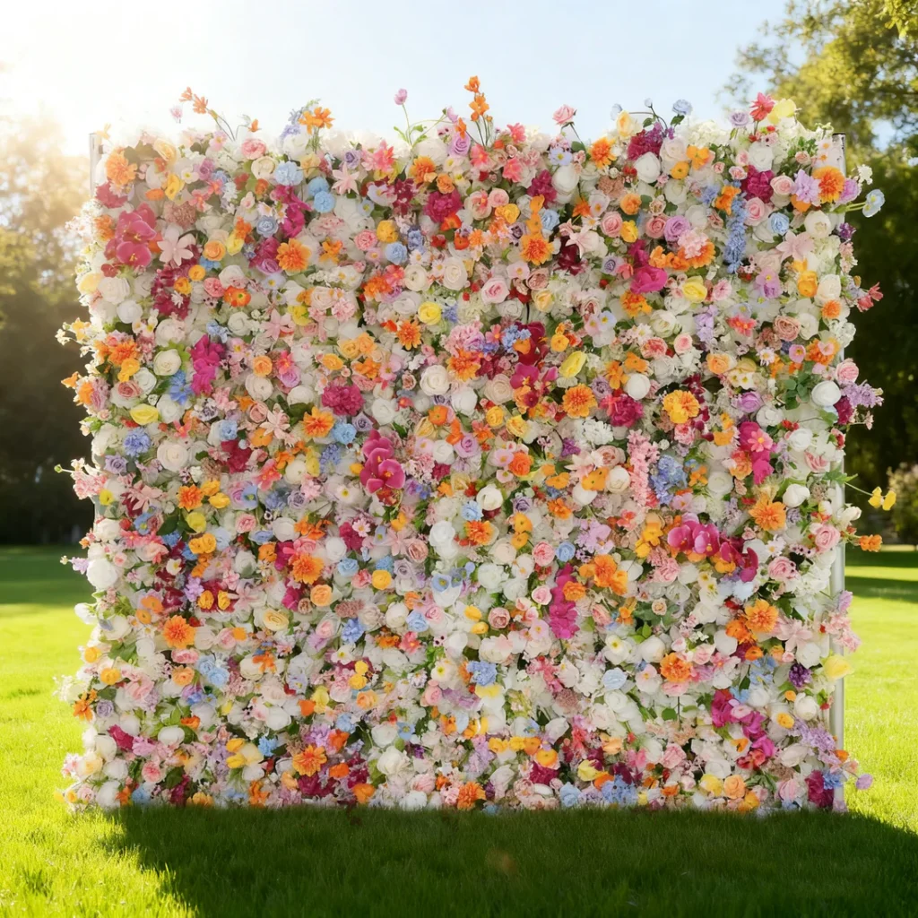Custom Branded Floral Wall