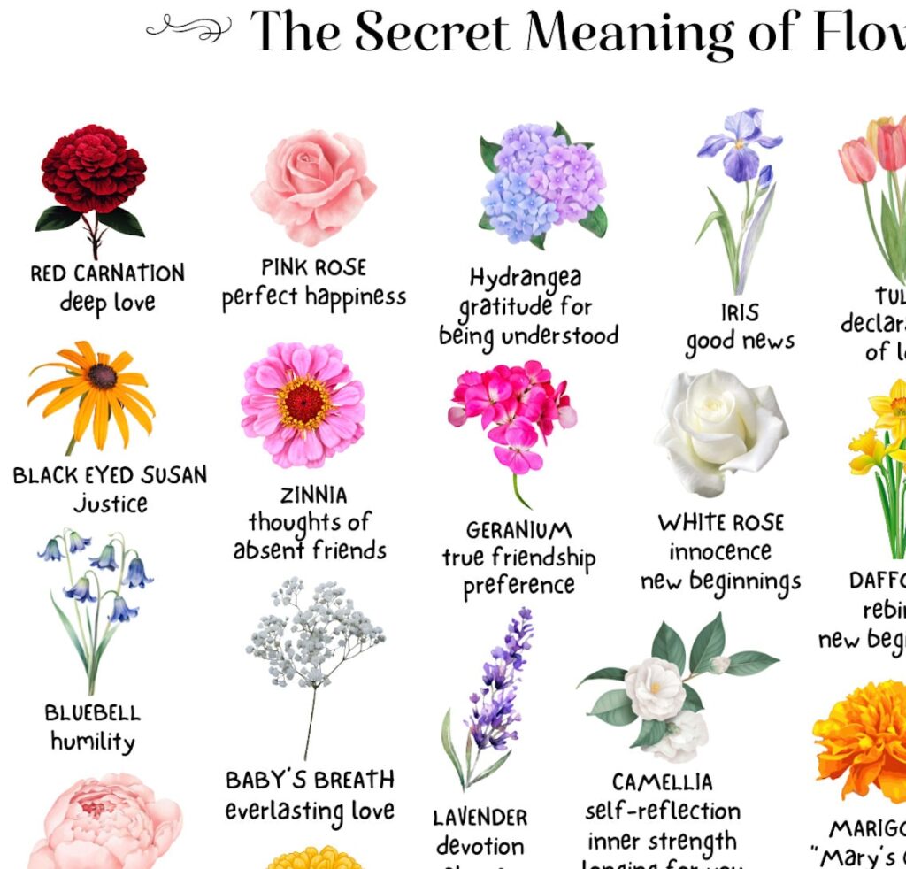 faux flower color meaning faux flower color symbolism chart for gifting and retail display