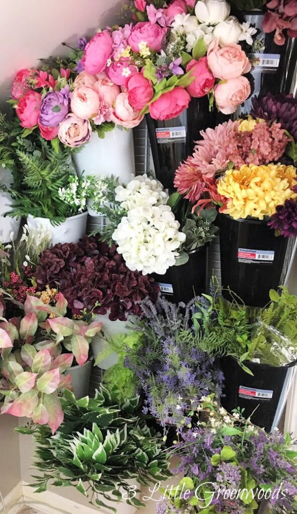 how to store artificial flowers with labeling system