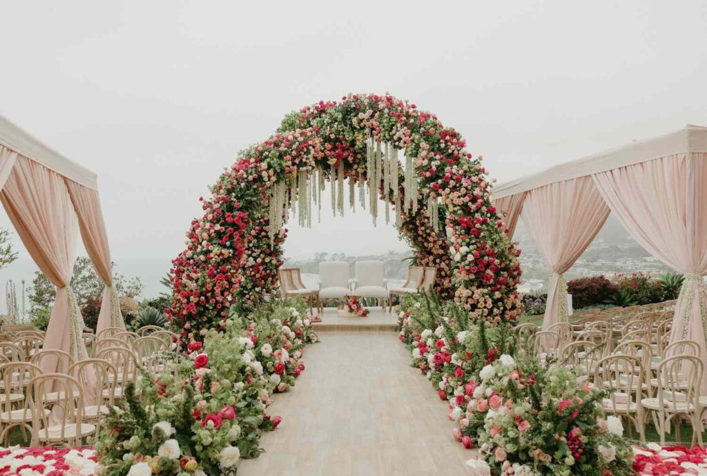 wedding arch ideas hero image modern faux florals ceremony wedding arch ideas hero image modern faux florals ceremony