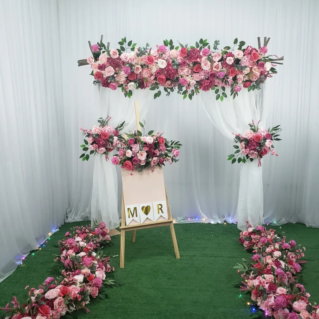 what are artificial flowers for wedding backdrops artificial vs preserved flowers