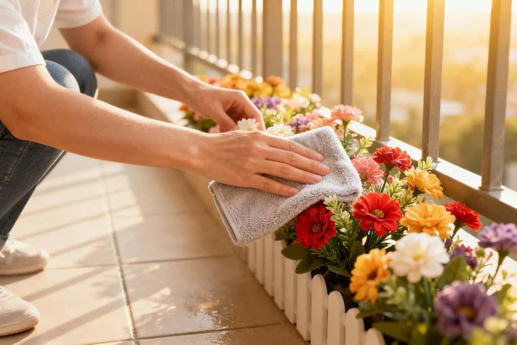 different business zones for how to dust artificial flowers