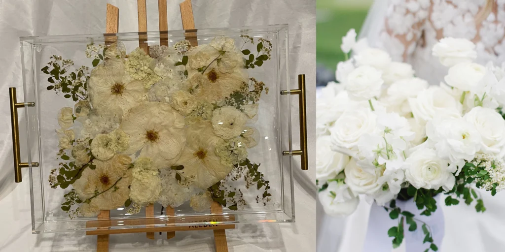 imitation wedding flowers QC and repack process
