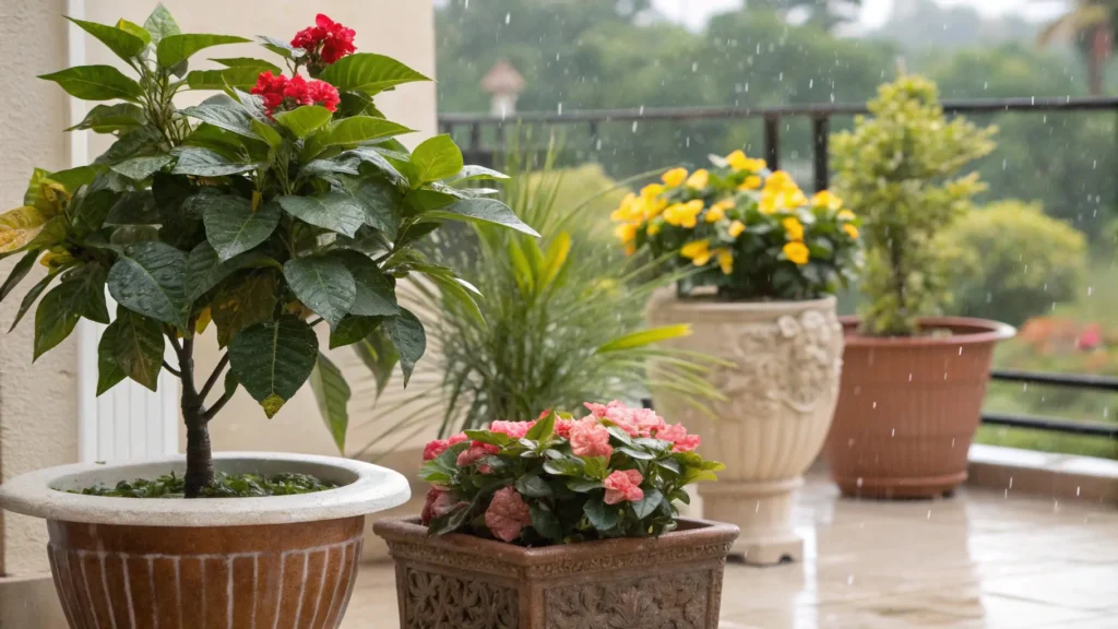 maintenance schedule for outdoor artificial plants in different climates
