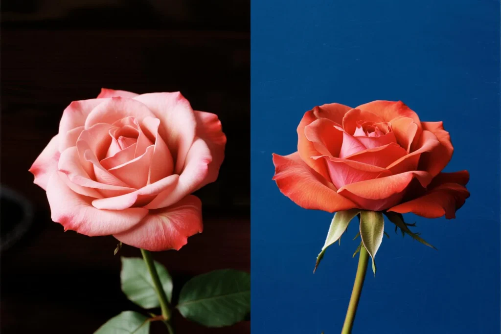 modern artificial flowers one meter realism test