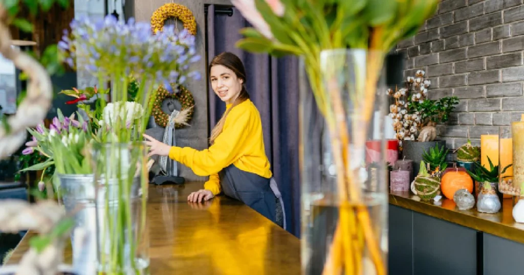 staff training on how to dust artificial flowers across multiple stores