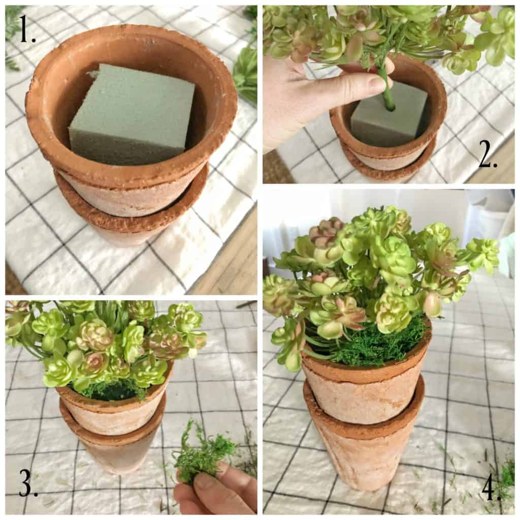 what to put in fake plant pot — rental kit with lift-out insert
