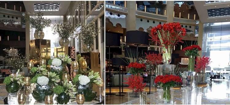 wholesale flowers uae hotel dock delivery