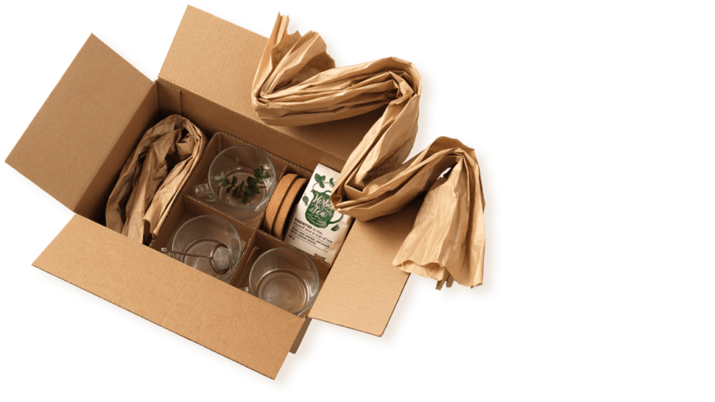 inner box and void fill for packing artificial flowers