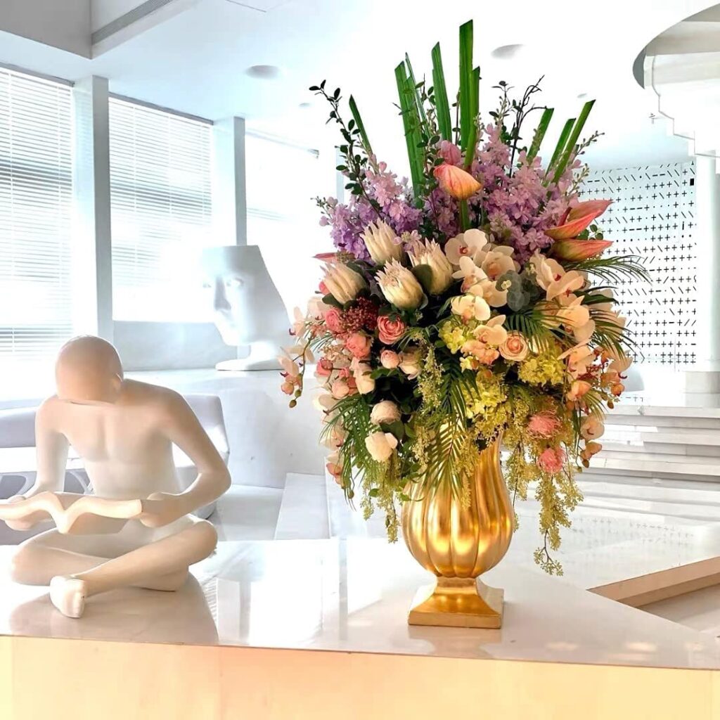 Lobby and reception fake flower vase formulas lobby and reception fake flower vase formulas for hotels and offices