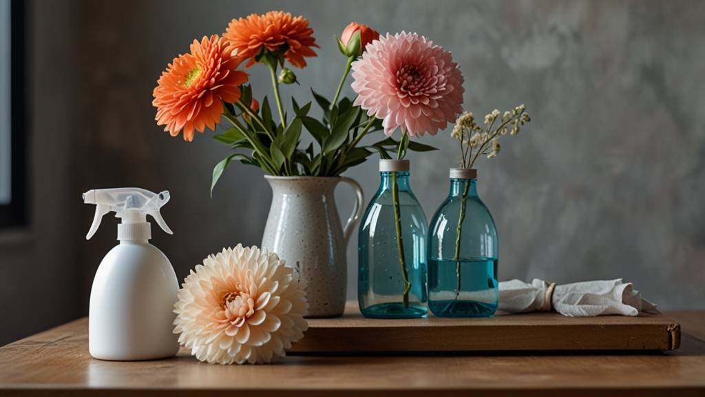 seasonal faux flower decor cleaning SOP