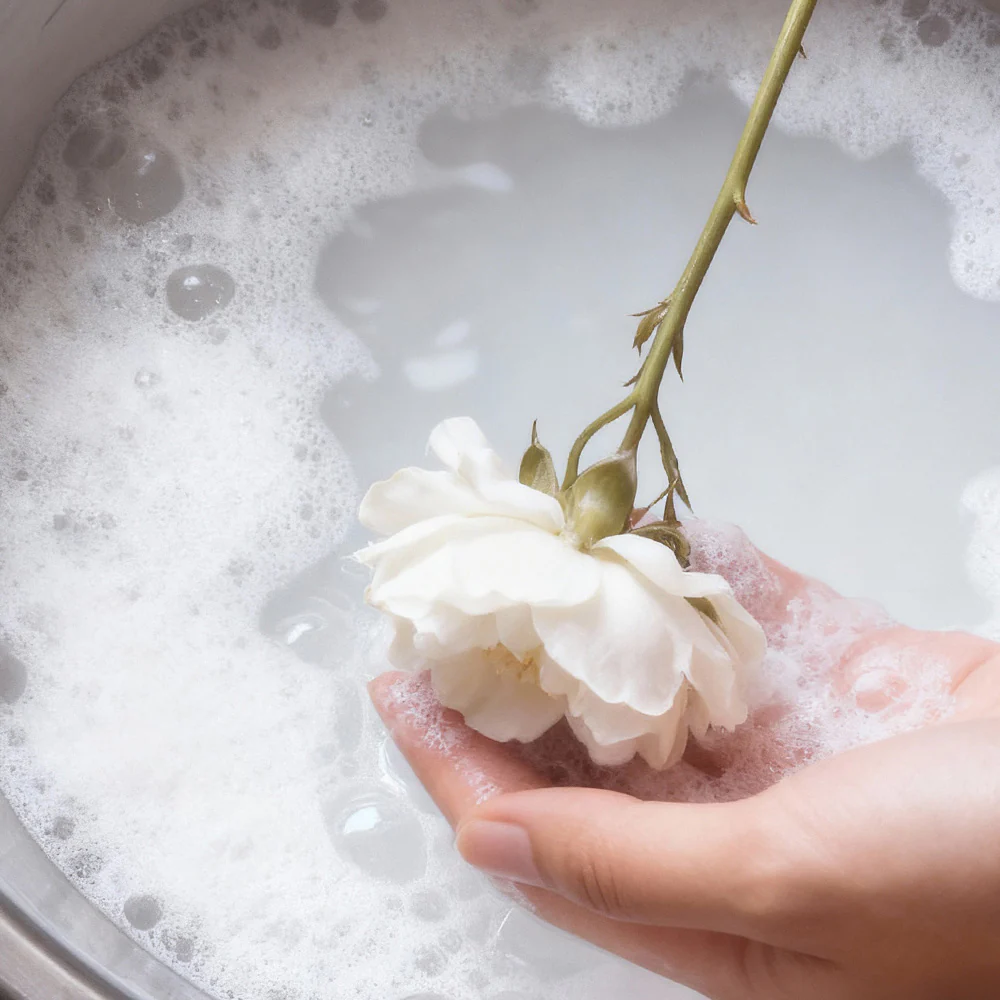 spot cleaning SOP safe soap safe water safe drying