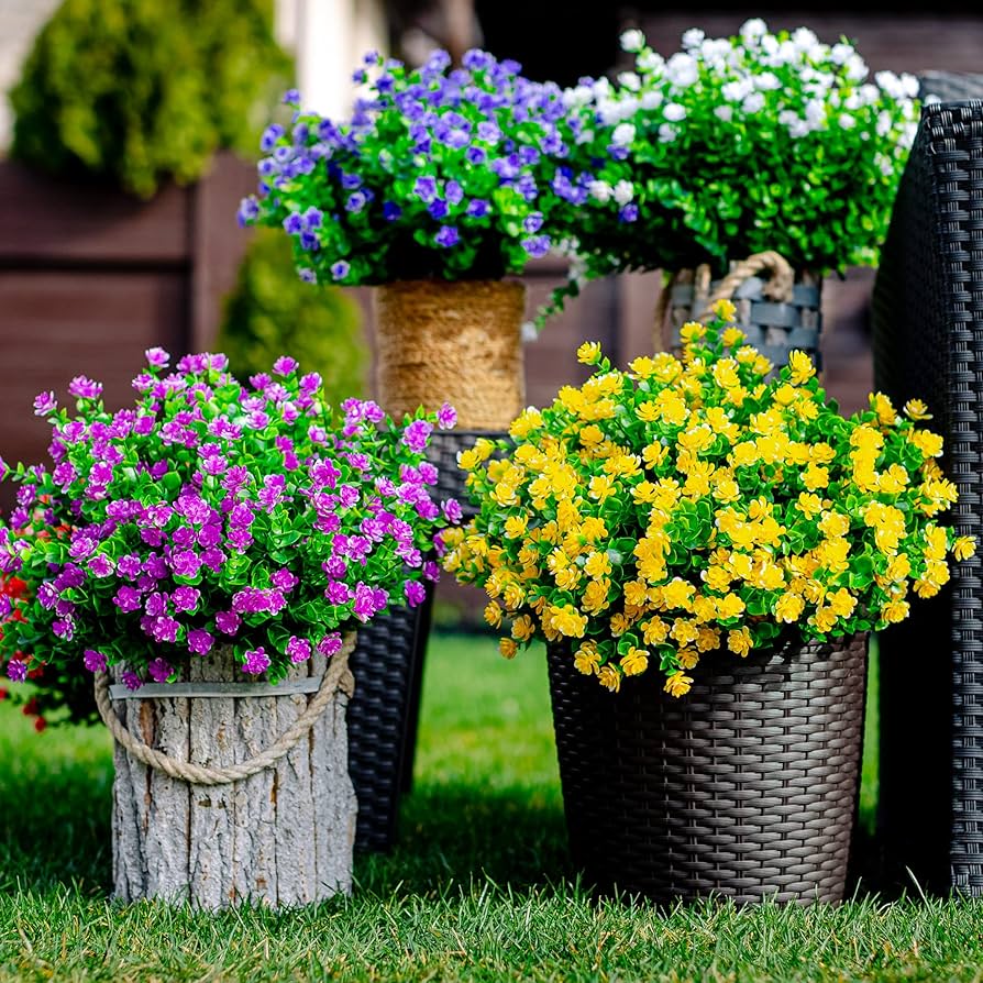 best faux flowers for outdoors packing prevents bent stems after transit