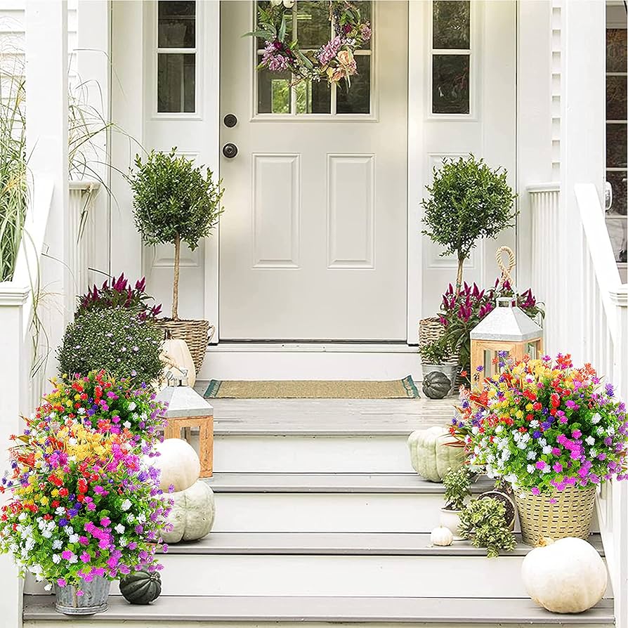 best weatherproof outdoor artificial flowers dust mold long term appearance control tests