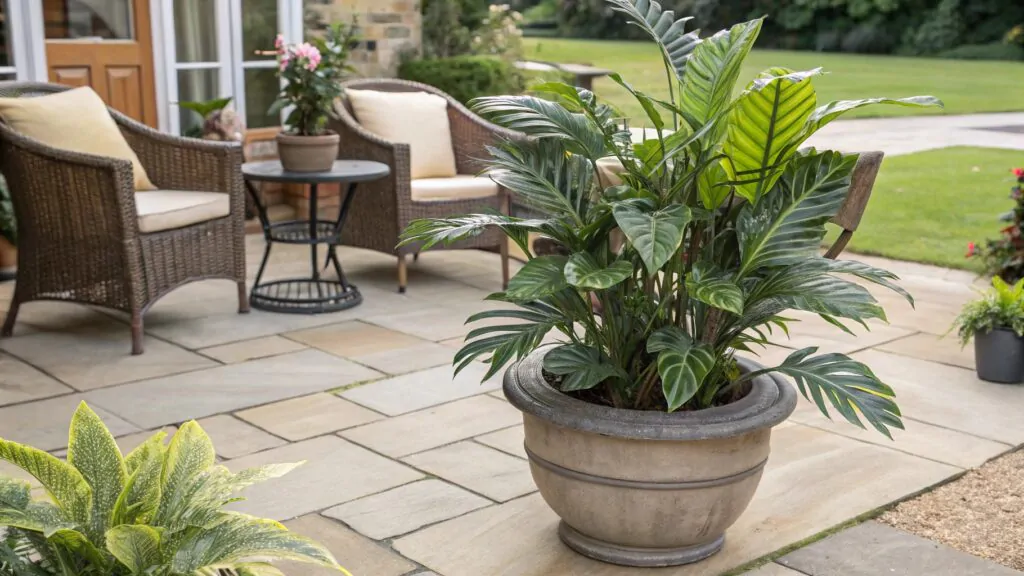 most realistic artificial outdoor plants anchoring wind resistant