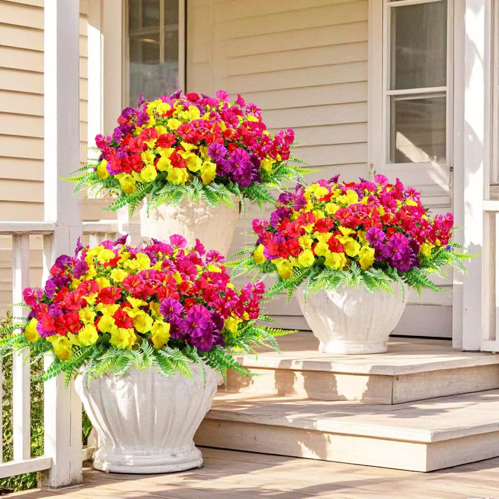 outdoor artificial flowers UV resistant packing mistakes that cause crease lines and shine patches