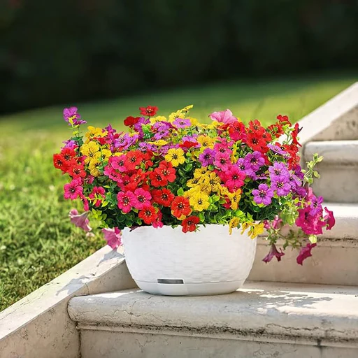 wind safety anchoring best weatherproof outdoor artificial flowers