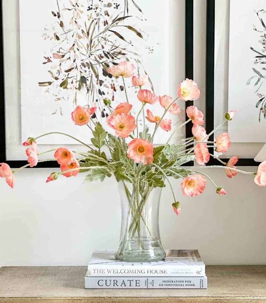 Natural stem shaping silk flowers curve direction