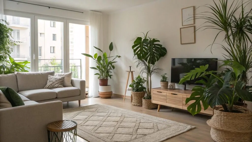 different symbolism of artificial plants in decor
