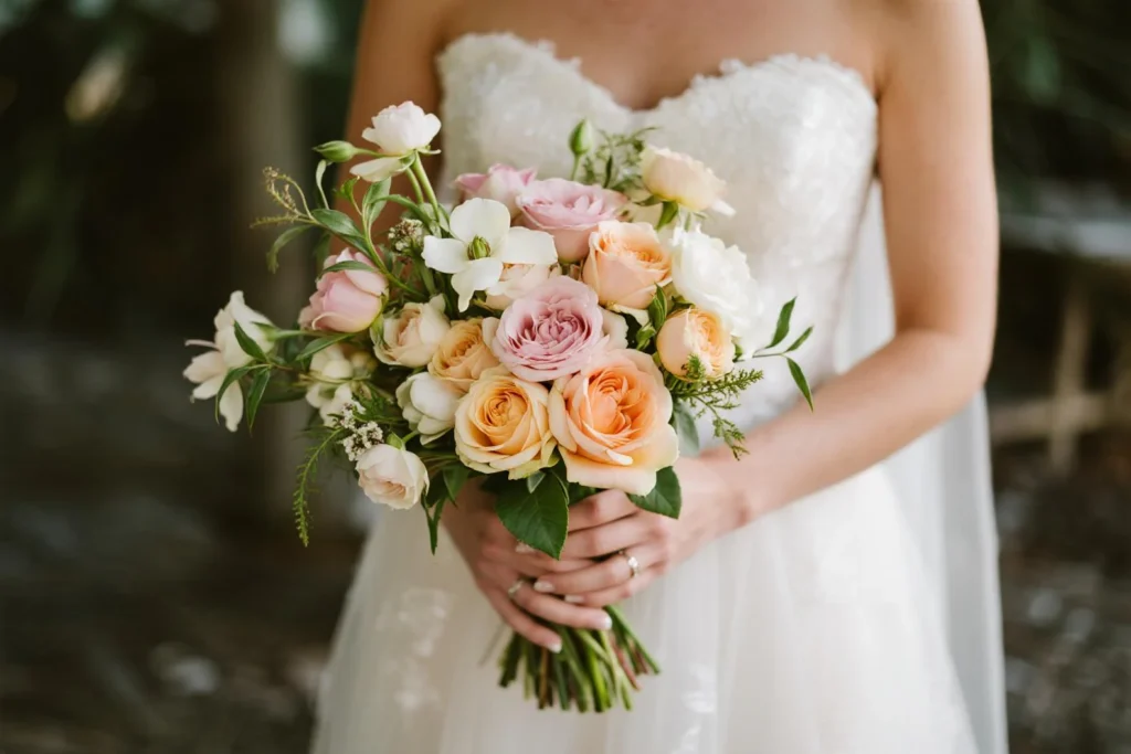 diy wedding flowers silk bridal bouquet that looks real