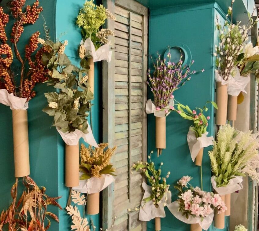 storing faux flowers in bulk without bent stems and flat petals