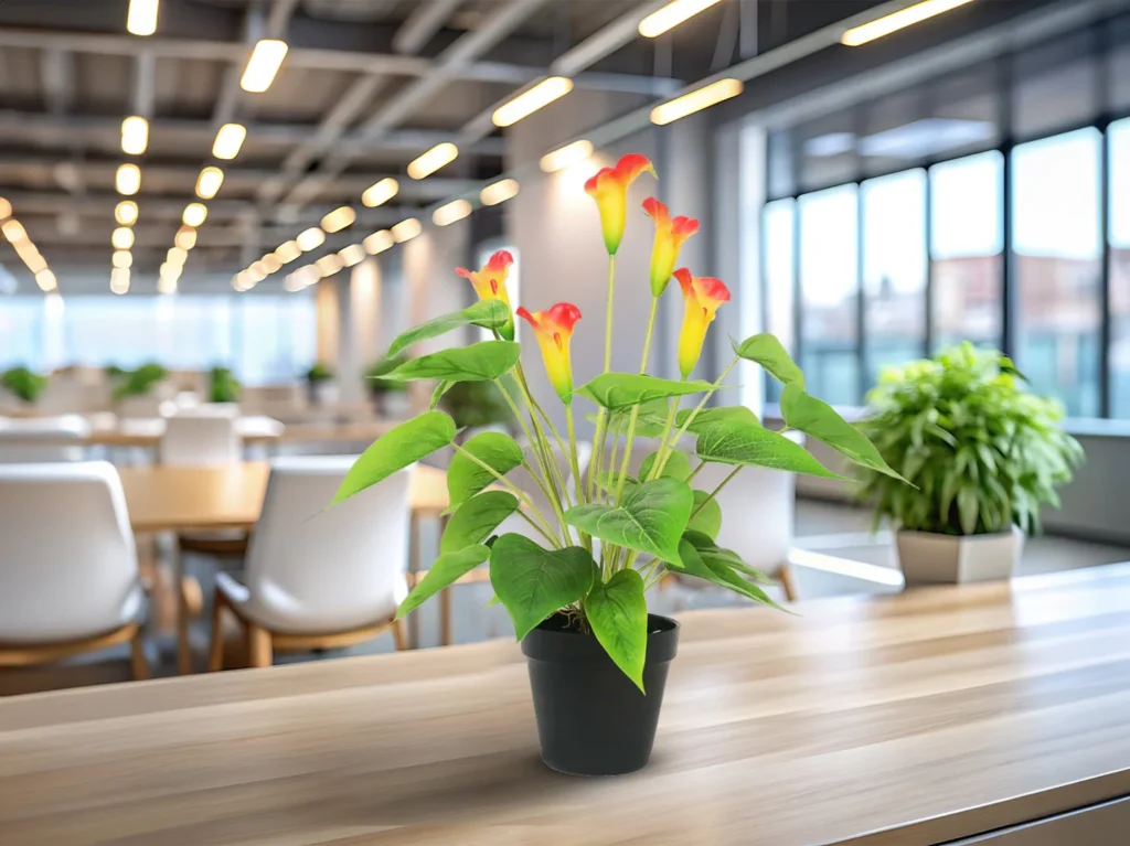 symbolism of artificial plants in home office and gift decor